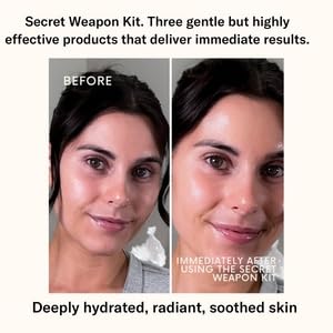 Day+West’s Secret Weapon Kit Skincare Gift Set | Three Sensitive Skin Essentials Including Hydrating Mist, Face + Neck Cream Moisturizer, Facial Oil | With Organic Prickly Pear, Calendula, Vitamin C