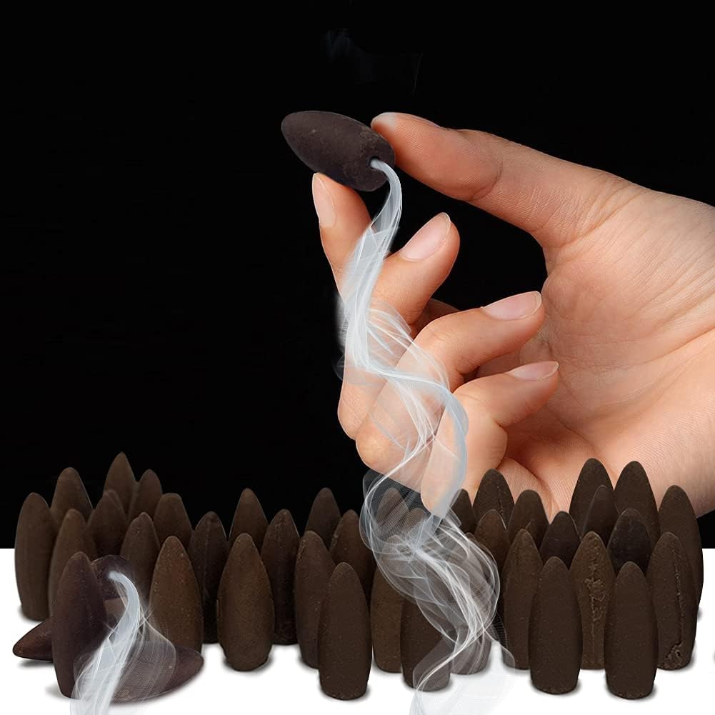 Sandalwood Backflow Incense Cones for Waterfall Inciensos Aromaticos|Incienso|Inciense|Insienso