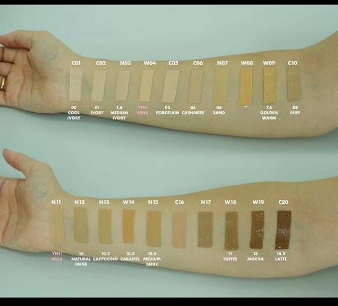FARMASi Vfx Pro Foundation, Full Coverage Liquid Cream, Lightweight Long Lasting Coverage, Breathable Skin Moisturizer with Color True Matte Blending, Face Makeup, 1 fl. oz / 30 ml - Cool Light 05