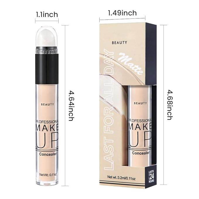 1 Pack Liquid Foundation Cream for Face Makeup,Durable Full Coverage Matte Concealer Make Up,Oil Control & Waterproof Base Primer -0.35 Fl.Oz (01#)