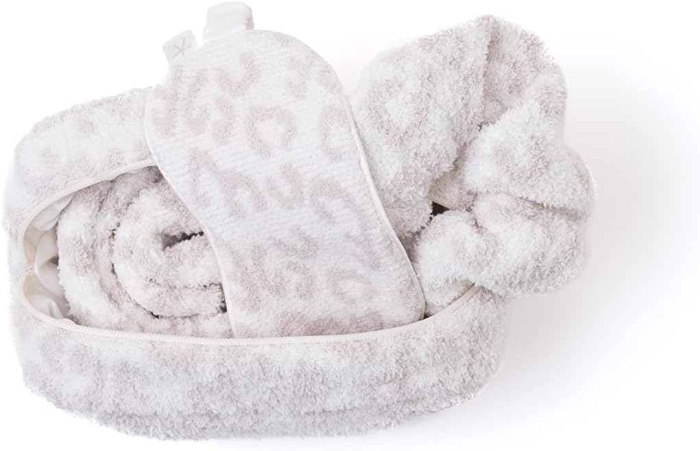 Barefoot Dreams In The Wild Eye Mask, Scrunchie, Socks Set Cream/Stone One Size