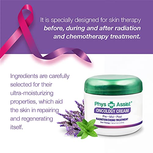 PhysAssist Bundle Oncology Kit For Women and Men - Comfort Kit For Chemo Patients. The Essentials for Face, Body & Feet. Includes Oncology Botanicals, Recovery and Foot Support. (3 - 4 oz) plus lip balm and aromaterahy nausea
