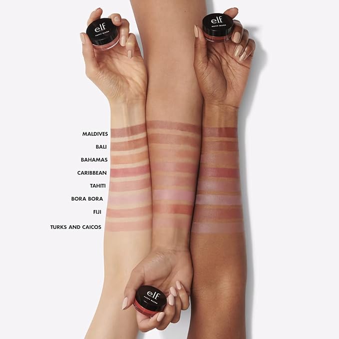 e.l.f. Putty Blush, Creamy & Ultra Pigmented Formula, Lightweight, Buildable Formula, Infused with Argan Oil & Vitamin E, Vegan & Cruelty-Free, Tahiti