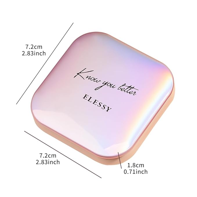 ELESSY Highlighter Makeup Palette Glitter Pink Highlighter Palette Shimmer Highlighter Powder Suit All Skin Tones-DAWN GLOW