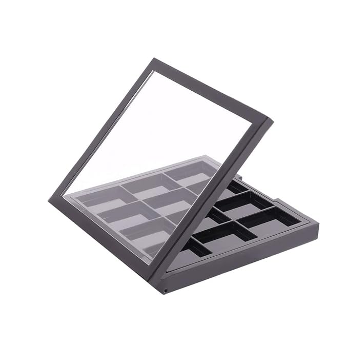 12 Grids Empty Eyeshadow Palette DIY Eyeshadow Makeup Palette Lipstick Container Empty Makeup Storage Box for Blush Lipstick