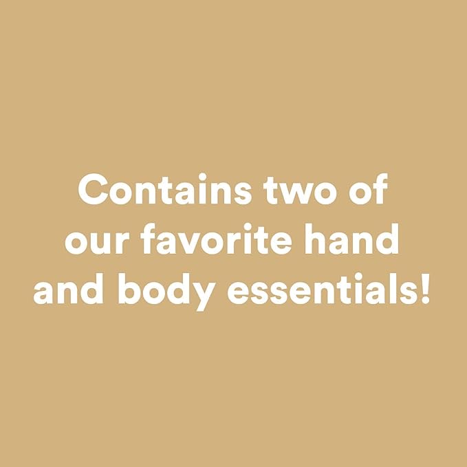 Camille Beckman Hand and Body Duet Set, Silky Body and Glycerine Hand Cream, Tuscan Honey