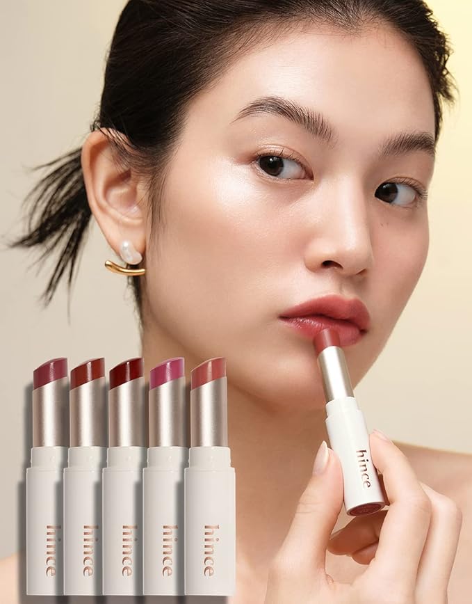 HINCE Mood Enhancer Lip Glow, Moisturizing Lip Balm with Shea Butter & Sweet Almond, Non-Sticky and Long-lasting Tinted Lip Tint with Buttery Balm Texture for Neutral Color 0.2oz. (1, DEAR ROSE, 02)