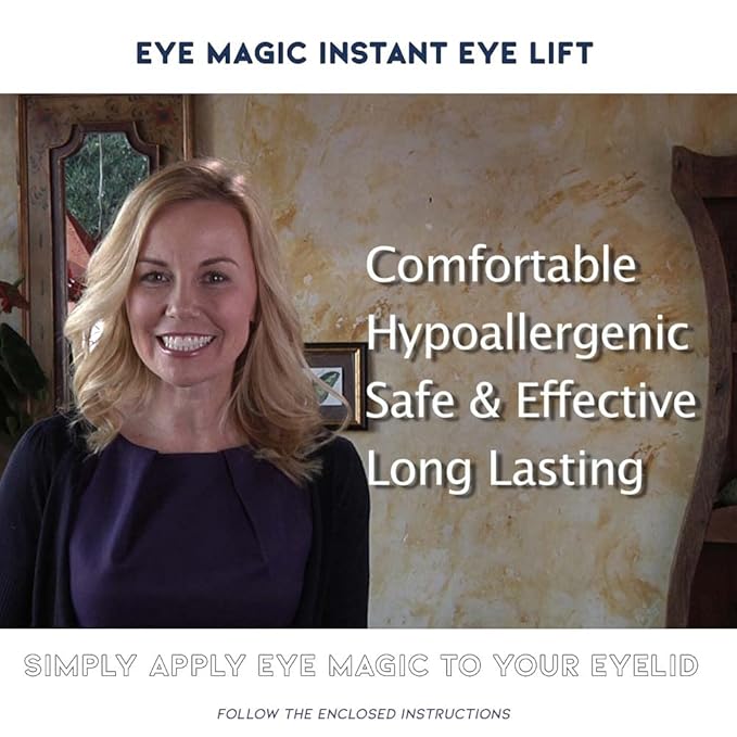 Eye Magic Premium Eye Lift (S/M Refill) Made in America. Instantly Lifts and Defines Droopy, Sagging or Hooded Eyes Safe for Daily Use
