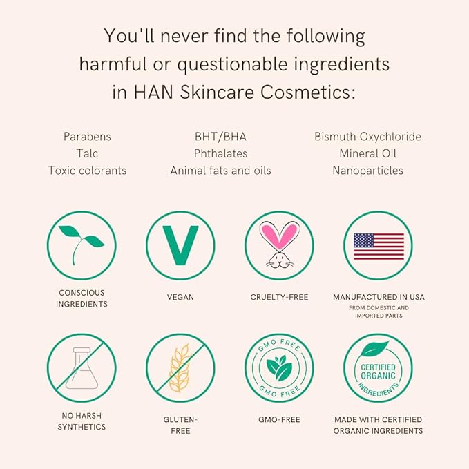 HAN Skincare Cosmetics Serum CC with SPF 30 I Vegan I Cruelty-Free I Waterless (Shade 2)