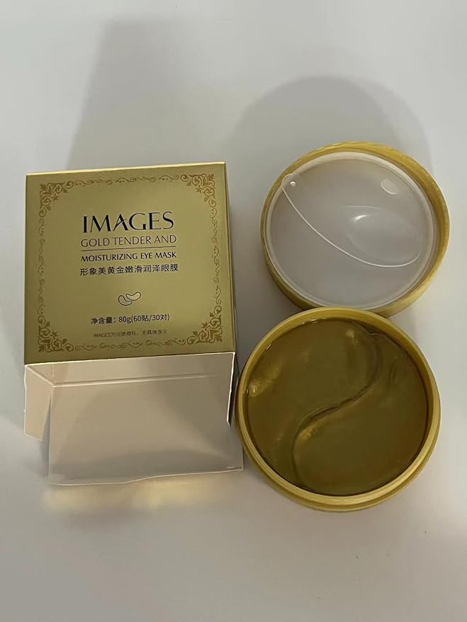 Under Eye Patches 60 Pcs,Gold Eye Mask,Puffy Eyes & Dark Circles Treatments,Improve Reduce Smooth Wrinkles,Fine Lines and Under Eye Bags,Hydrating & Moisturizing,Firm Eye Skin Care for Women and Man