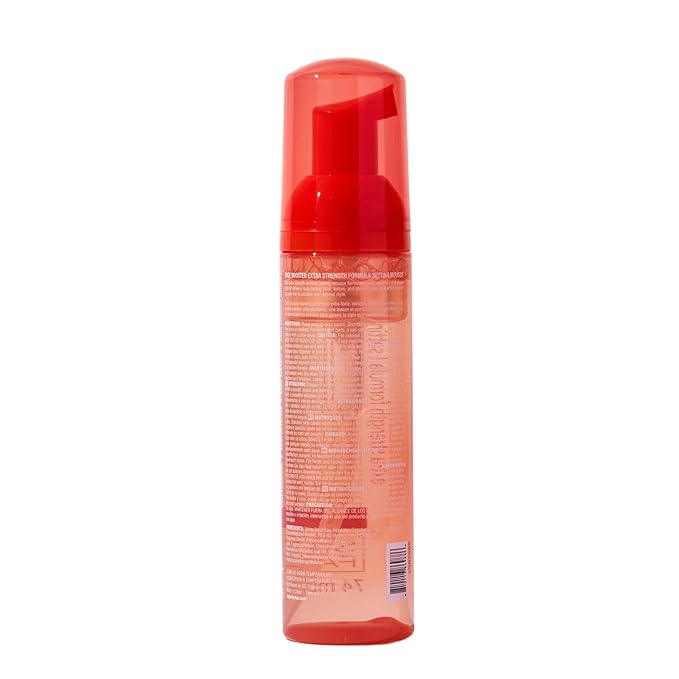 Style Factor EDGE BOOSTER Extra Strength Setting Mousse โ Frizz Control, Extra Volume, and Conditioning โ 2.5oz Orange Ruby Mousse for Curly Hair