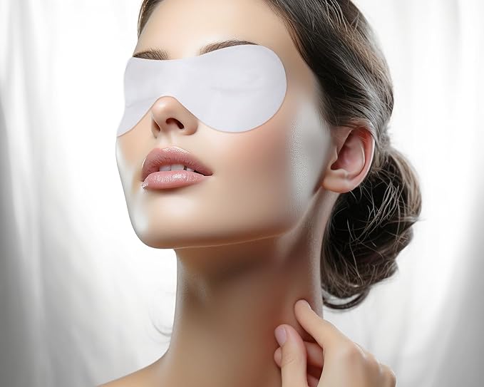 PENTA ANGEL Disposable Eye Mask Paper 50 Sheets Non Woven Eye Care Patches Cotton Spa Eye Pads Covers for Facial Skincare (50)