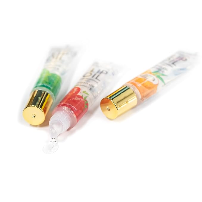 HerMINE Nourishing Lip Oil with Argan Oil & Vitamin E Clear Long Lasting Hydrating Lip Moisturizing Gel 15g / 0.52oz (Roseship)