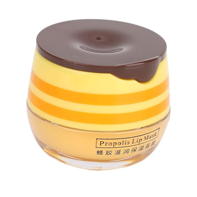 2pcs Honey Lip Balm, Lip Hydrating Prevention Dry and Cracked Lip Scrubs Exfoliator, Day and Night Repair Lip Sleeping Masks Honey Lip Balm