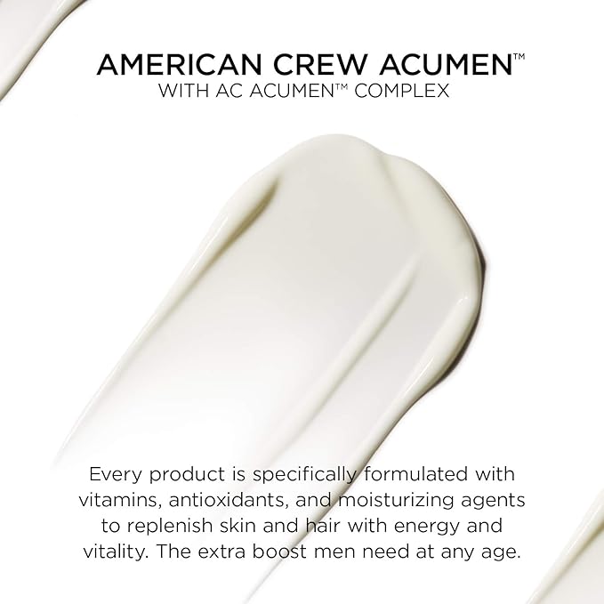 American Crew Men's Moisturizing Gel and Essential Travel Kit with Shampoo, Shave Cream, Gel by American Crew Acumen