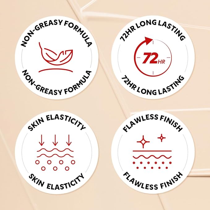 TIRTIR Mask Fit Red Cushion Foundation | Full coverage, Weightless, Skin fit, Satin Glow Finish, Korean Makeup BB Foundation, beauty, Tattoo cover up, Buildable (#28N Oat, 0.63 Fl Oz)