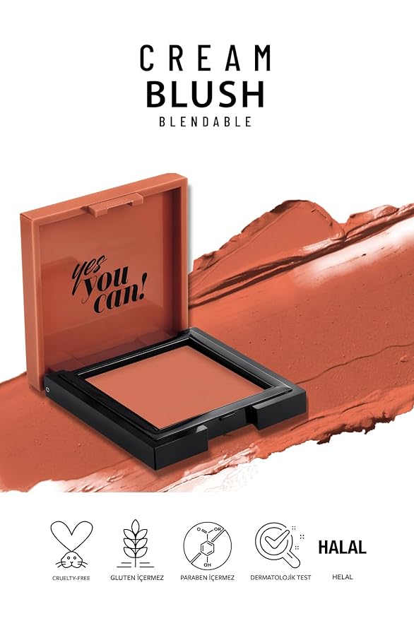 Pastel Cream Blush 47 | Fresh | Healthy & Natural Look | Ligh Weighted Formula | Sebum Control Richly Pigmented | Easily Blendable | Long Lasting | Semi Matte | 0.18 oz.