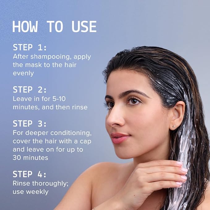 AAVRANI Intensive Repair Conditioning Hair Mask - Mask for Dry, Damaged Hair - with Biotin, Rice Protein, & Mowrah Butter to Repair - Vegan - 8.4 Oz