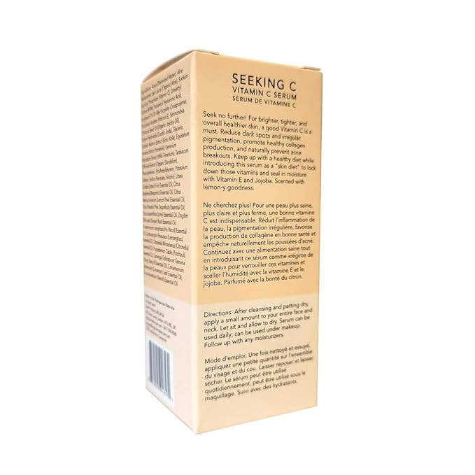 Eight Saints Vitamin C Serum For Face, Anti Aging Facial Serum, Hyaluronic Acid, Vitamin E, Organic Aloe Vera and Jojoba Oil, Hydrating & Brightening Serum for Dark Spots, Fine Lines and Wrinkles, 1oz
