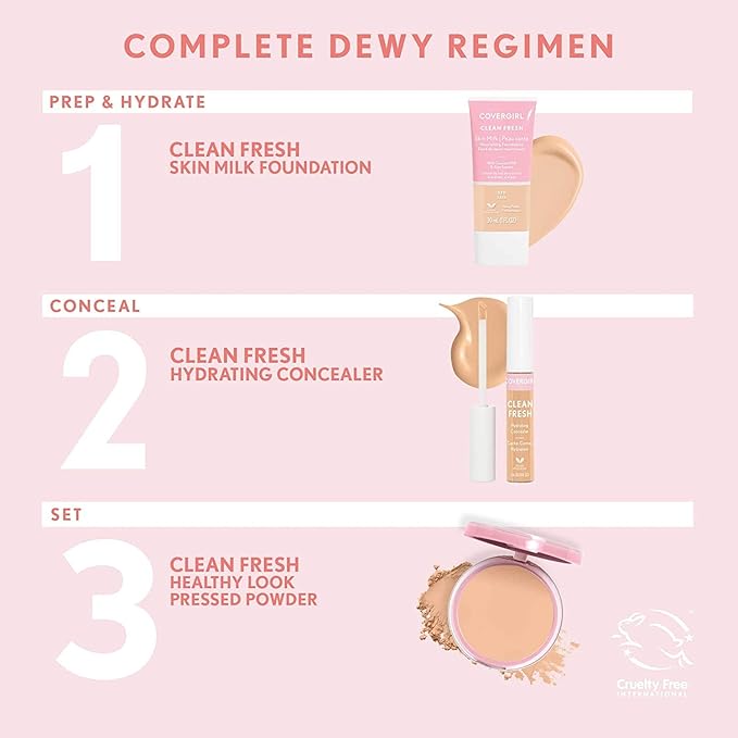 COVERGIRL Clean Fresh Hydrating Concealer, Medium, 0.23 Fl Oz