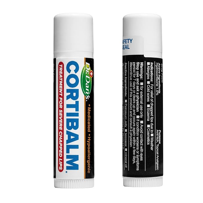 Dr. Dan's Cortibalm- 2 Pack- for Severe Chapped Lips and Cold Sore Relief