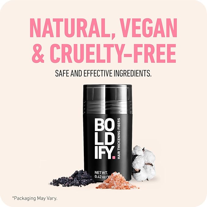 BOLDIFY Hair Fibers (56g) - Fill In Thinning and Fine Hair for an Instantly Fuller, Thicker Look - 14 Shades for Women & Men - Dark Blonde