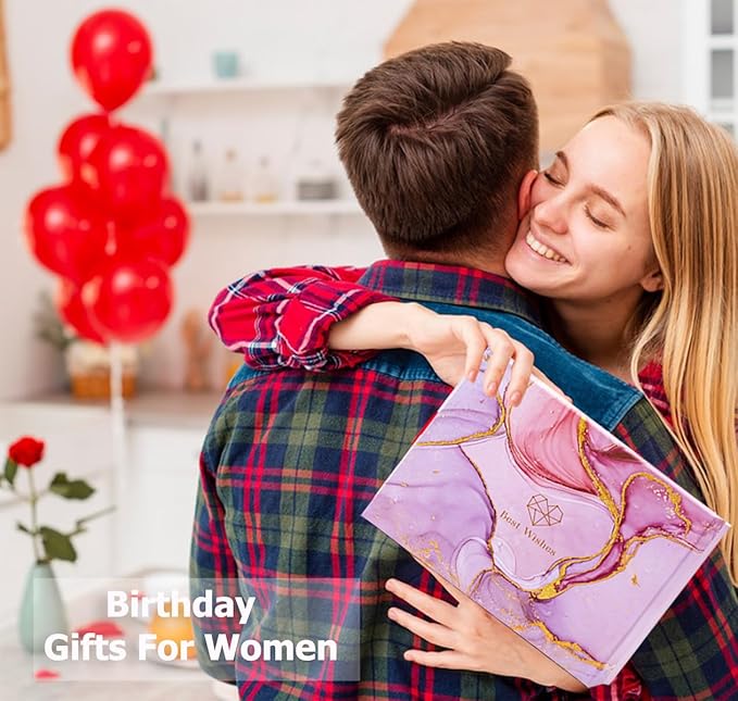 Birthday Gifts for Women, Get Well Soon Gifts, Bath Relaxing Spa Gifts Basket Set for Her, Mom, Female Friends, Sister, Wife, Daughter, Unique Birthday Gift Set Idea with Beautiful Gift Box