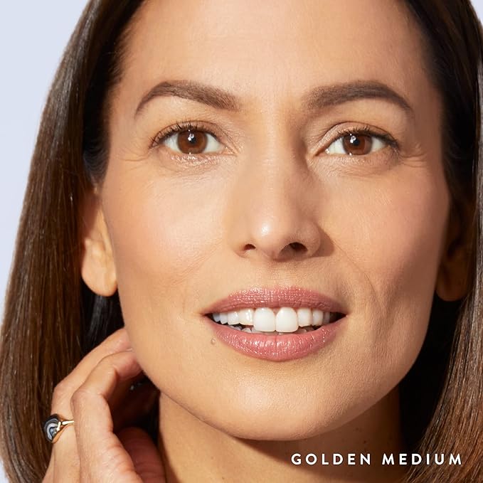 LAURA GELLER NEW YORK Baked Balance-n-Brighten Foundation with Kabuki Brush Makeup Set, Golden Medium