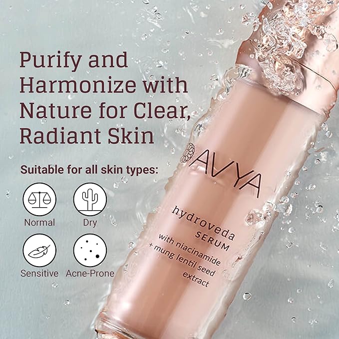 AVYA Hydroveda Restoring Vitamin C Face Serum - Revitalizes & Repairs Skin Tone and Texture/Helps Heal Facial Blemishes, Scars, and Imperfections (1oz)