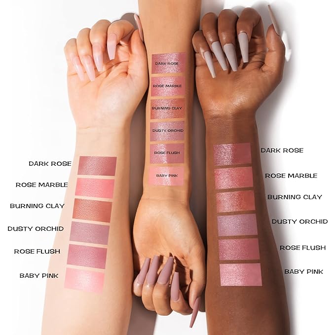 FOCALLURE Cream Blush Makeup,Buildable Blush Stick for Cheeks,Matte and Dewy Finish,Long Wearing,Easy Application,Lightweight Multi Stick,BURNING CLAY