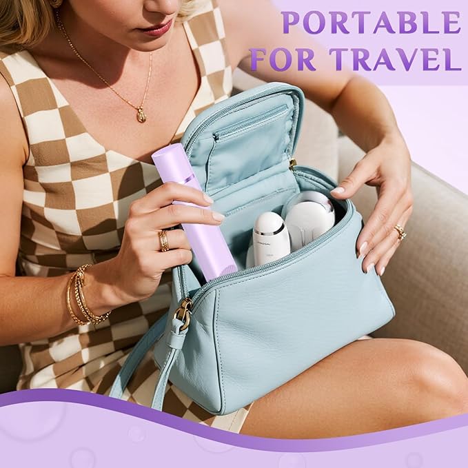 2025 New 2-in-1 Electric Bikini Trimmer for Women - Dual Head Electric Razor,Waterproof Painless Bikini Shaver, Pubic Hair Trimmer for Private Area & Body Hair, Purple