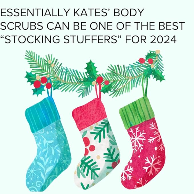 Olive Oil + Vitamin C Body Scrub 10 oz - A long lasting hydration while improving its texture - The best stocking stuffer