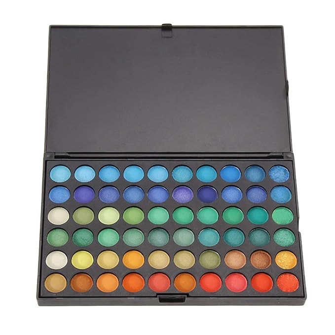 Eyeshadow Palettes, Easy to Blend Color Fusion 120 Shades Metallic and Shimmer Eyeshadow Sweatproof and Waterproof Nudes Eye Shadows, Professional Makeup Long Lasting for Teen, Brights #1