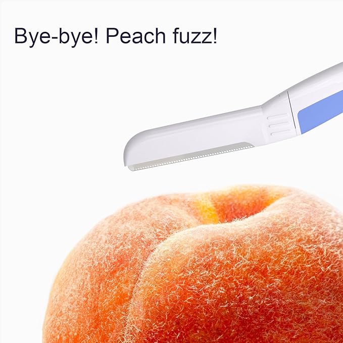 Face Razors for Women, Dermaplane Razor for Women Face, Eyebrow Razor, Dermaplaning Tool, Skin Safe Microblades, Peach Fuzz Remover (9ct, Aegean Frost)