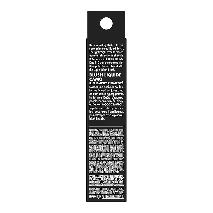 e.l.f. Camo Liquid Blush, Long-lasting Liquid Blush For High-pigment Color, Creates A Soft, Dewy Finish, Vegan & Cruelty-free, Copper Etiquette