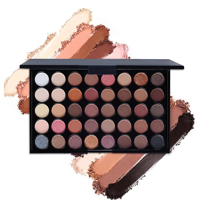 All in One Makeup Kits for Women Girls Holiday Make-up Gift Sets Xmas Essential Bundle Include Eyeshadow Palette Lipstick Blush Concealer Eyeliner Mascara Foundation Brush Eyebrow Pencil