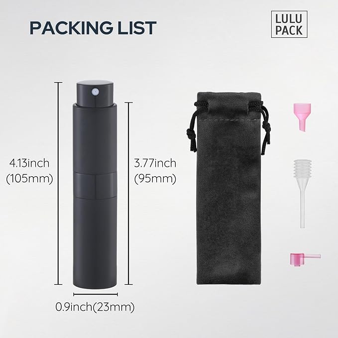 Travel Perfume Bottle Refillable - Cologne Spray Atomizer Mini - Small Travel Size Sprayer Empty for Refill Sample Container - Portable Fragrance Decant Dispenser for Men Women 8ml 4PCS Blue