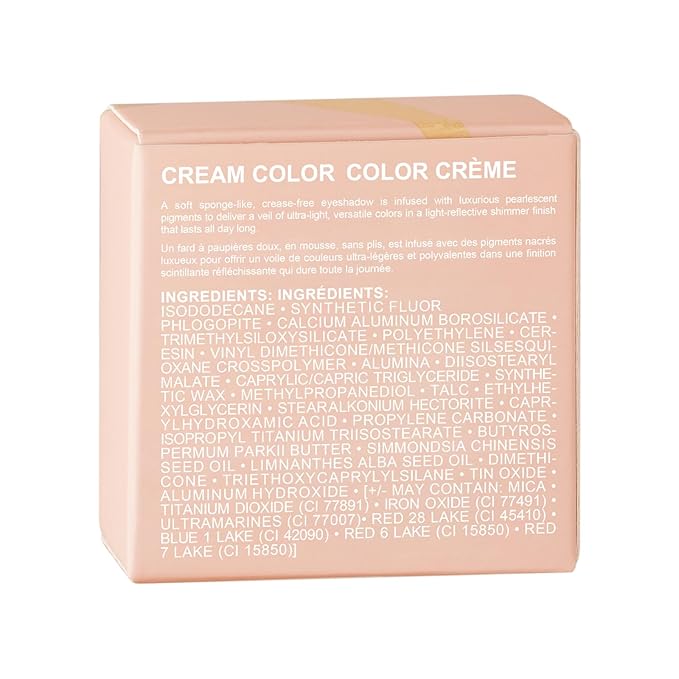 Oulac Warm Peach Glitter Cream Eyeshadow also as Highlighter, Large Capacity with Moisturizing Smooth Formula. Highly Pigmented Shimmer Eye Makeup.Waterproof,6g (08)