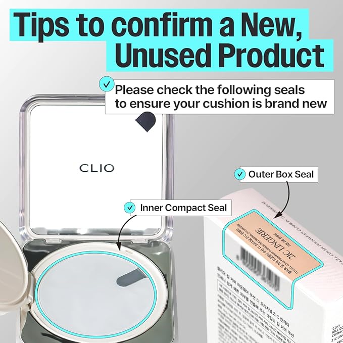 CLIO Kill Cover Founwear Cushion The Original – 20 Shades, Buildable Light to Medium Coverage, Natural Finish, Korean Makeup Foundation, Long-Lasting Skin Fit, 36N HAZELNUT