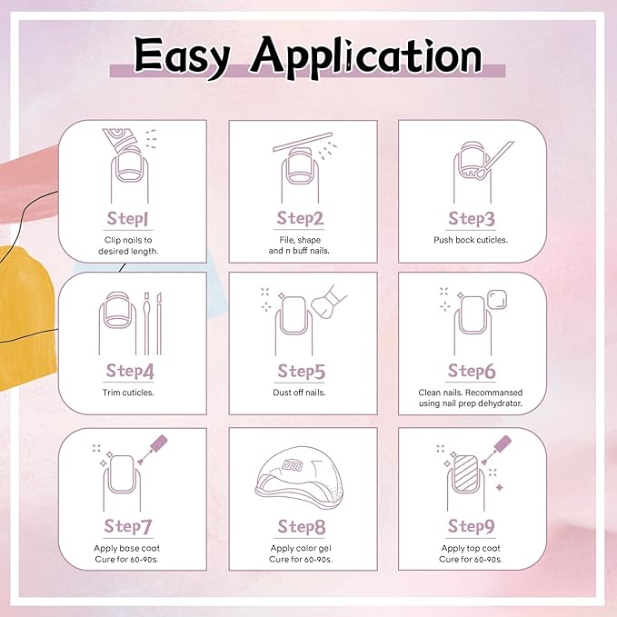 JEWHITENY 27 Colors Nail Polish Kit with U V Light, U V LED Nail Dryer Lamp Curing Gel Nail Polish Set Popular Gel Polish Set DIY at Home, Nail Manicure Tools