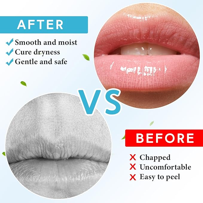 4 Pcs Lip Balm with Gift Box for Men Raffia Grass Organic Natural Beeswax Lip Balm for Father's Day Gifts Women Adults Teens Dry Chapped Lips Care Product