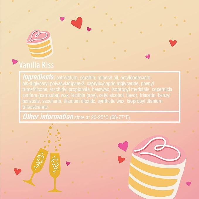 Chapstick Party Favor Lip Balm Gift Pack Toast to Love 10 Sticks 0.15 oz Each