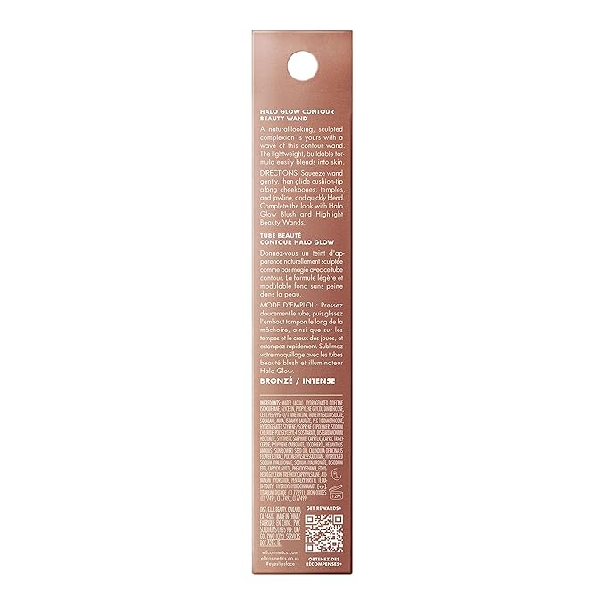 e.l.f. Halo Glow Contour Beauty Wand, Liquid Contour Wand For A Naturally Sculpted Look, Buildable Formula, Vegan & Cruelty-free, Tan/Deep
