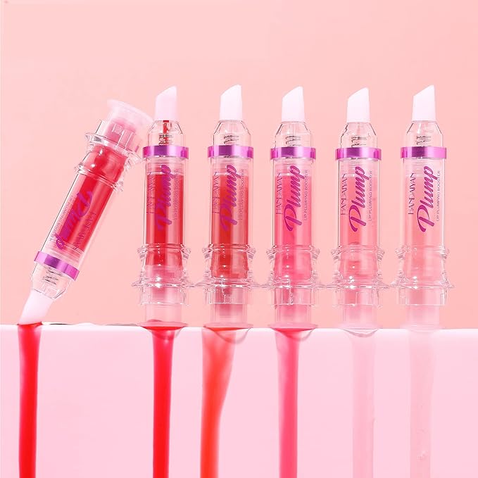 Natural Spicy Lip Plumping Booster Lip Plumping Oil,Lip Plumper Gloss, Ultra-Hydrating & Nourishing Plump and Pout Lip Plumper, Glossy Finish Fuller Lip Plumping Lip Gloss for Women Girls(03#)