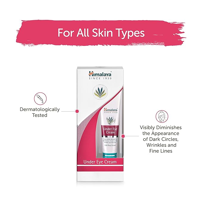 Himalaya Under Eye Firming Cream for Fine Lines, Wrinkles and Dark Circles, 0.51 oz (15ml)