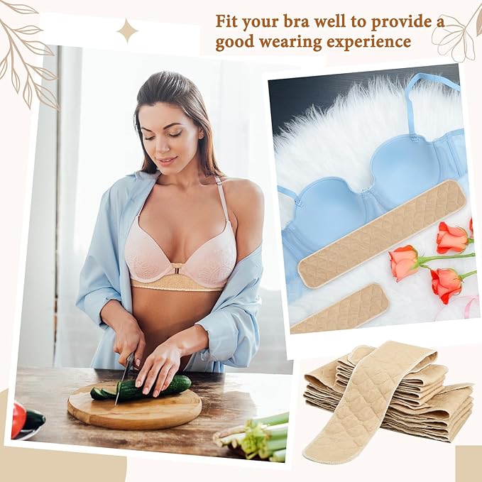 Cotton Tummy Liners and Bra Liners Set for Sweat Rash Skin Folds Plus Size Women Sweating Supplies
