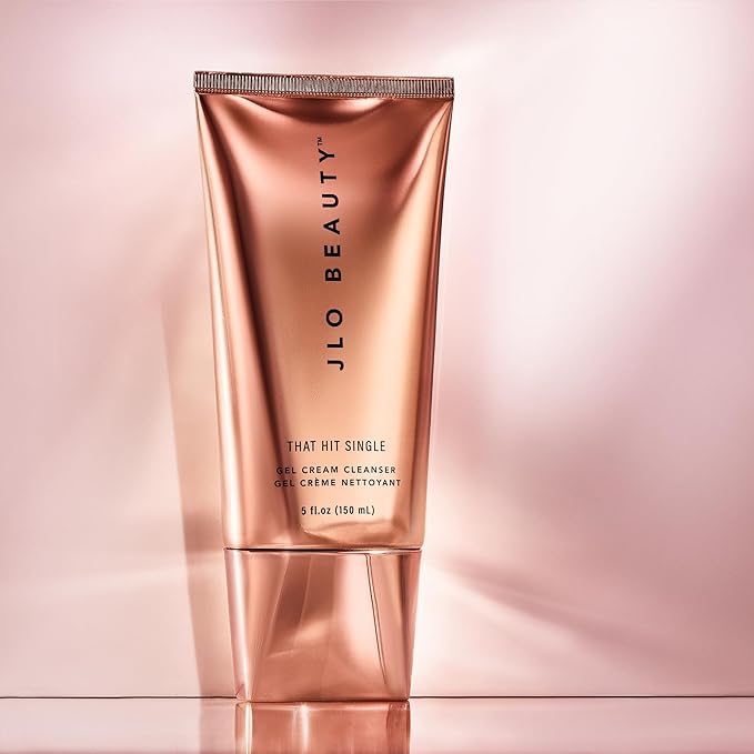 JLO Beauty That Hit Single Face Wash Cream, Antioxidant Rich Gel Cleanser & Makeup Remover Skin Care Formula Gentle Pore Cleansing Daily Facial Cleanser to Support Smooth, Radiant Skin, 5 Oz