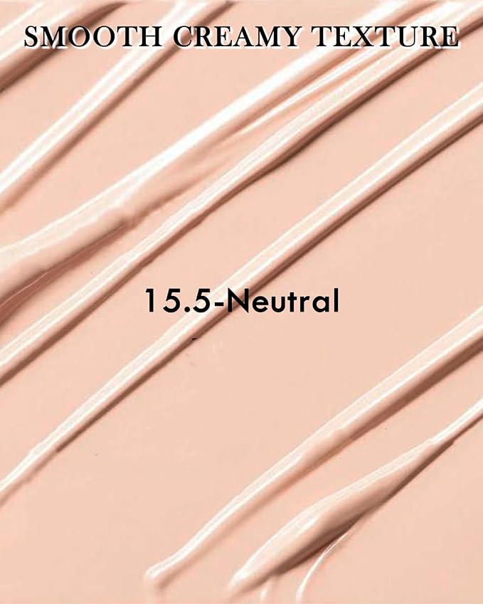 2 PCS Under Eye Concealer Full Coverage, Waterproof Color Correcting Concealer All Day Coverage Dark Circles, Puffiness, Redness, Lightweight Cream Foundation Brightener, Natural Matte Finish, Neutral