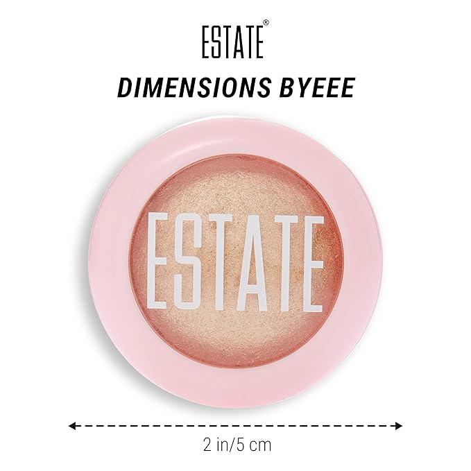 Estate Cosmetics Dew Me Baked Highlighter – Cheek, Eyes & Face Pressed Powder – 3 g (0.1 oz) (BYEEE)