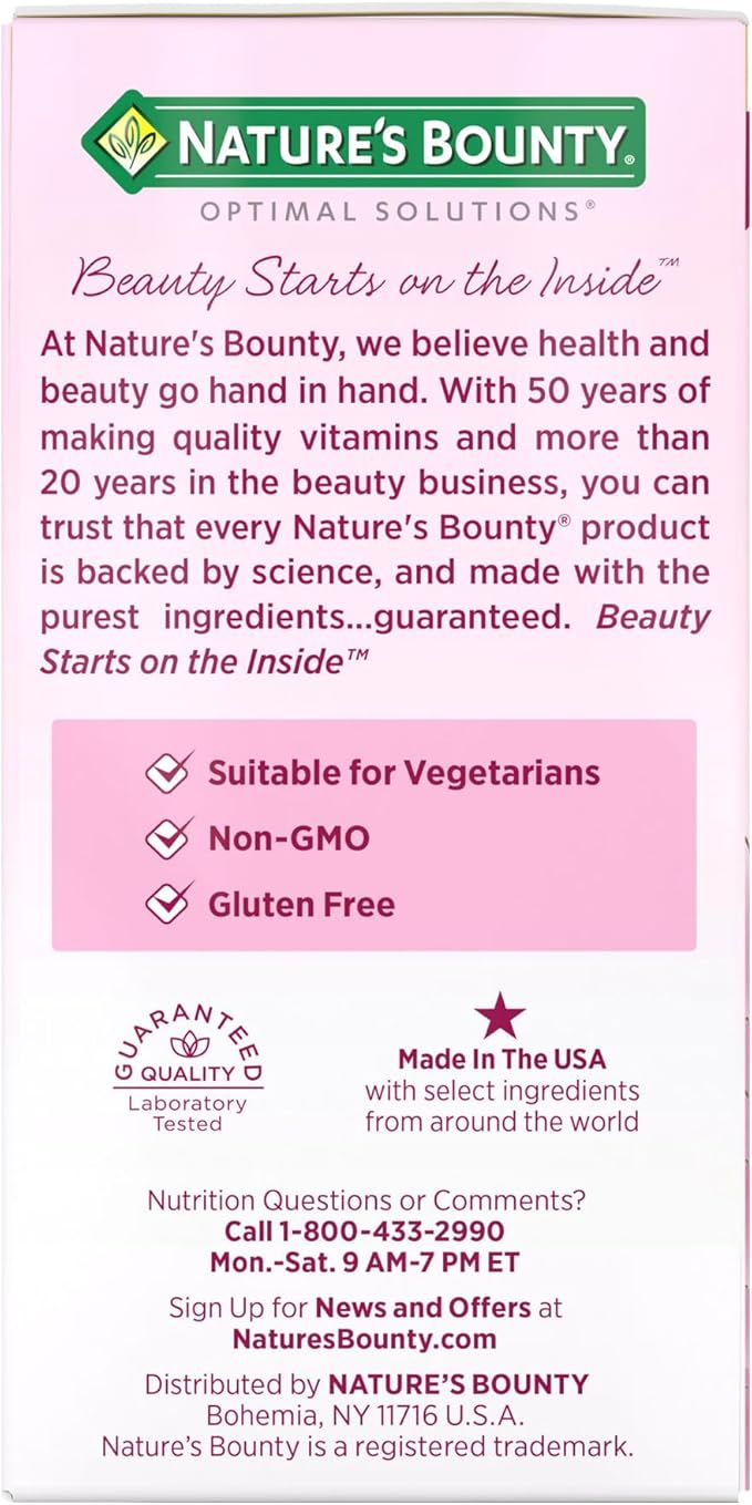 Nature's Bounty Hair Growth Supplement, 1 Per Day, Clinically Shown to Support Thicker, Fuller Hair, with Biotin, Silicon & Arginine, 30 Capsules (Pack of 2)